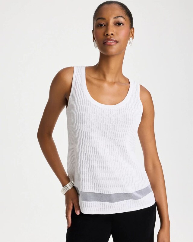 Travelers Sheer Stripe Tank - image 1